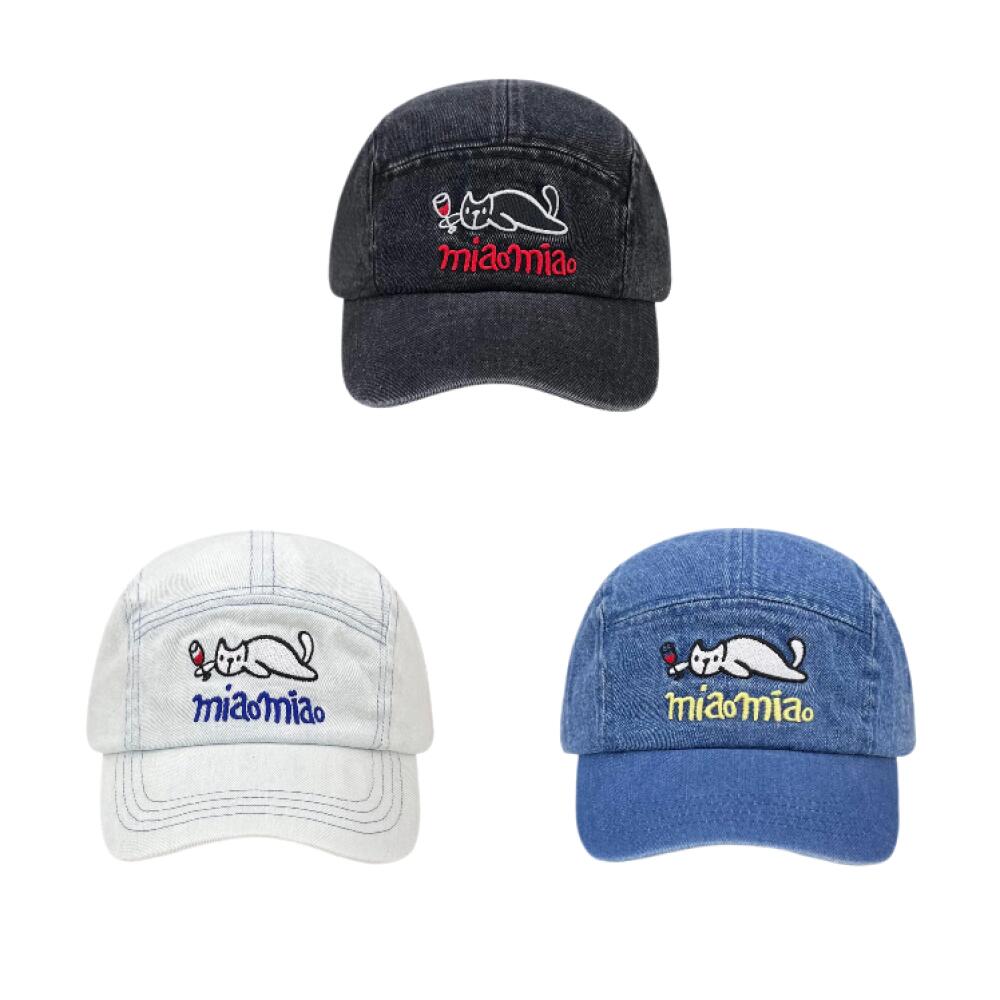 Corduroy Cap 5 Panel - 빈티지 데님 5 패널 야구 모자,