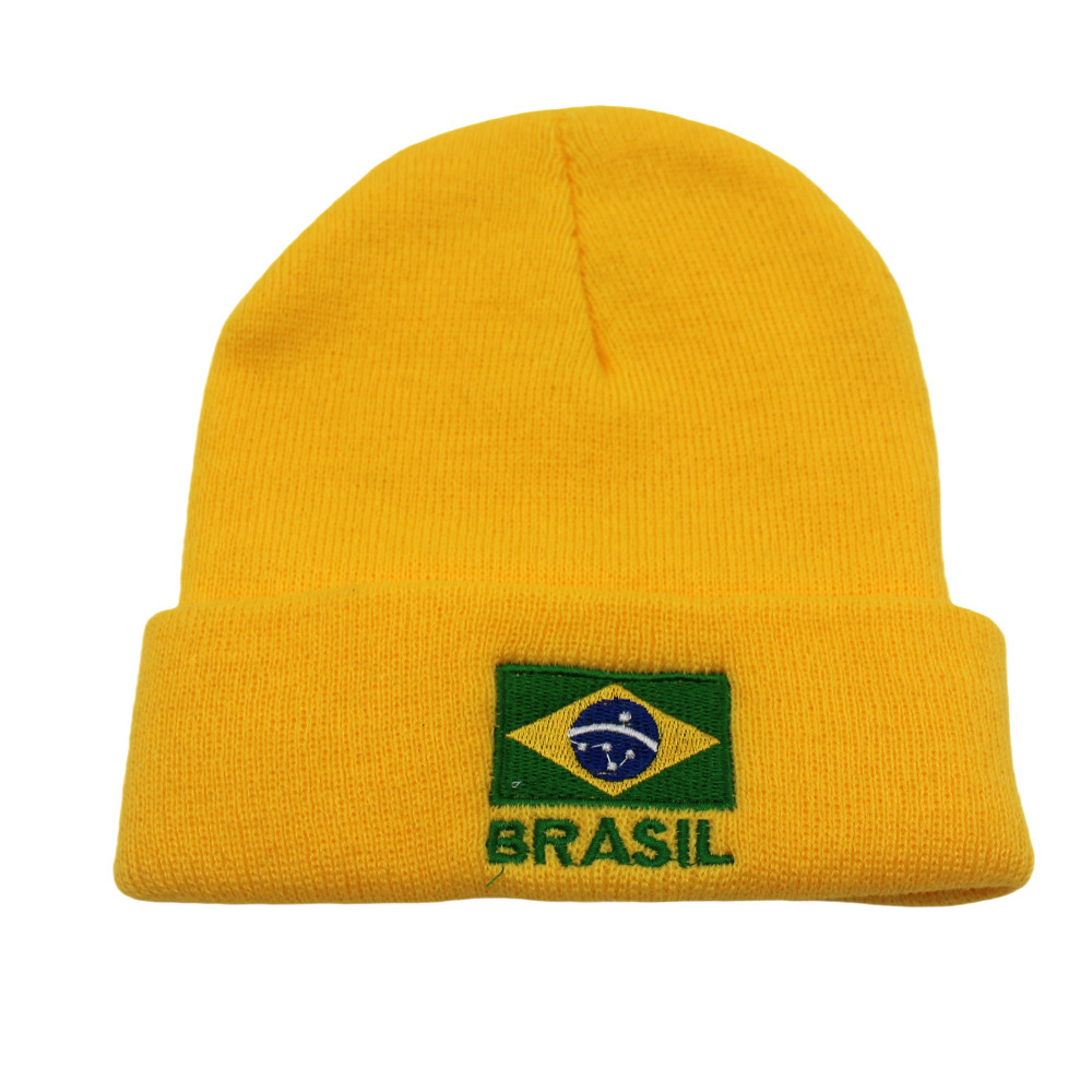 남녀 공용 브라질 국기 패턴의 니트 비니, 겨울용, 따 - Beanie Cuffed Knit 리뷰 및 가격
