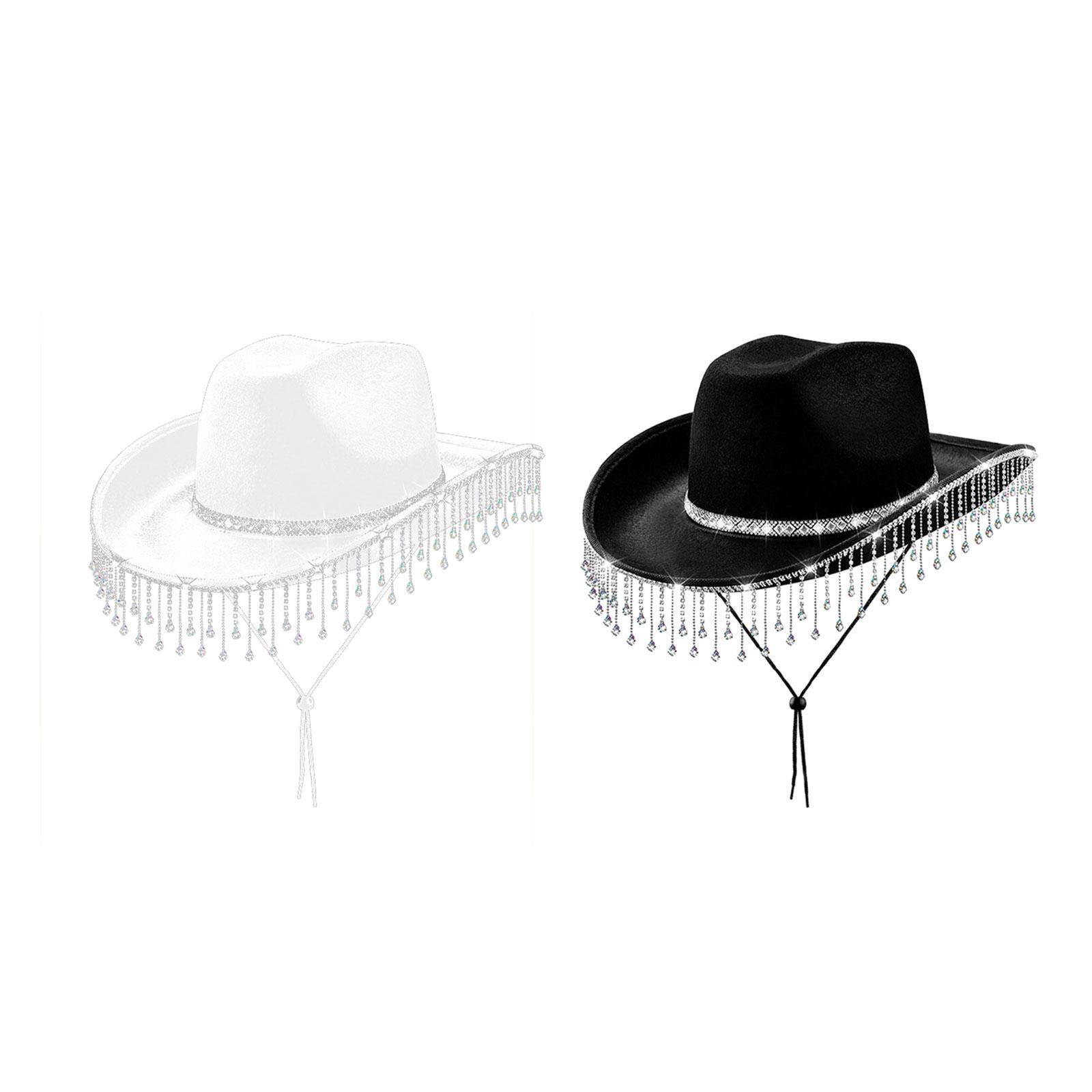 여성용 라인스톤 프린지 카우보이 모자, 넓은 챙 카우걸 - Cowboy Hat Straw 리뷰 및 가격
