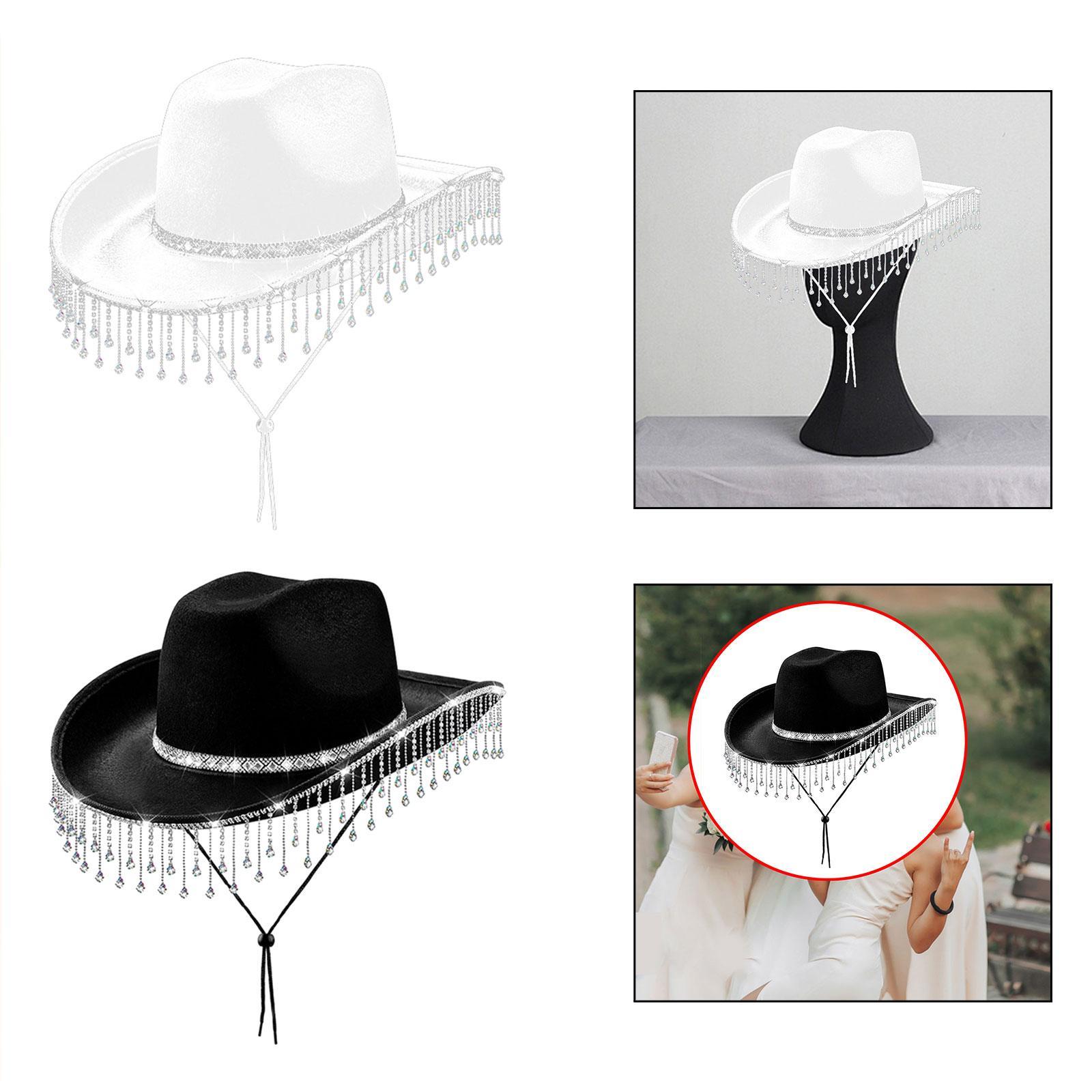 여성용 라인스톤 프린지 카우보이 모자, 넓은 챙 카우걸 - Cowboy Hat Straw 리뷰 및 가격