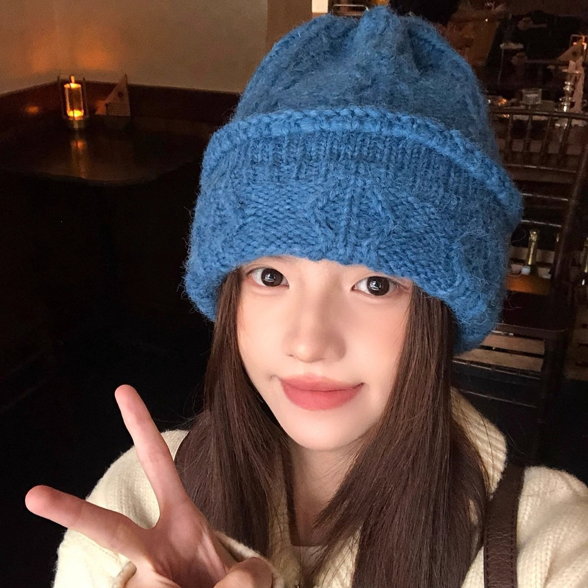 크림색 케이블 니트 비니 여성용 겨울 따뜻한 두꺼운 커 - Beanie Cuffed Knit 리뷰 및 가격