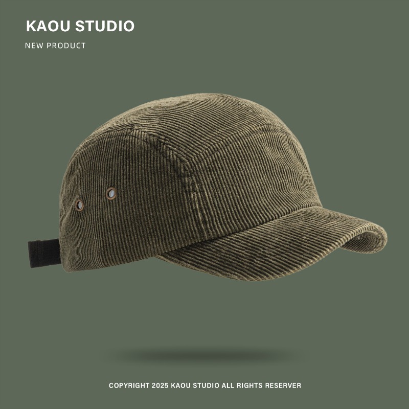 일본 레트로 단색 코듀로이 5패널 야구 모자 가을 겨울 - Corduroy Cap 5 Panel 리뷰 및 가격