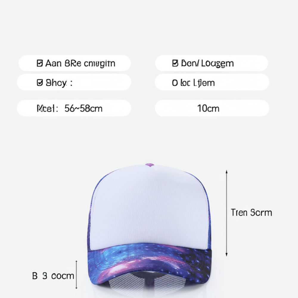 여름용 남녀공용 통기성 메쉬 캡, 트렌디한 별무늬 트러 - Trucker Cap Mesh 리뷰 및 가격